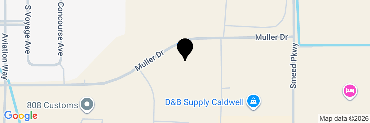 Map showing facility locations